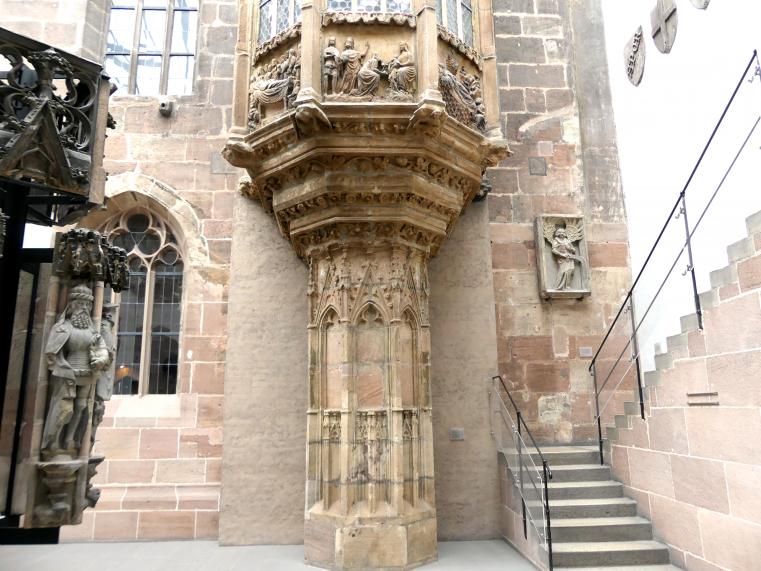 Chörlein des Sebalder Pfarrhofs, Nürnberg, Kirche St. Sebald, jetzt Nürnberg, Germanisches Nationalmuseum, Saal 30, um 1370, Bild 4/6