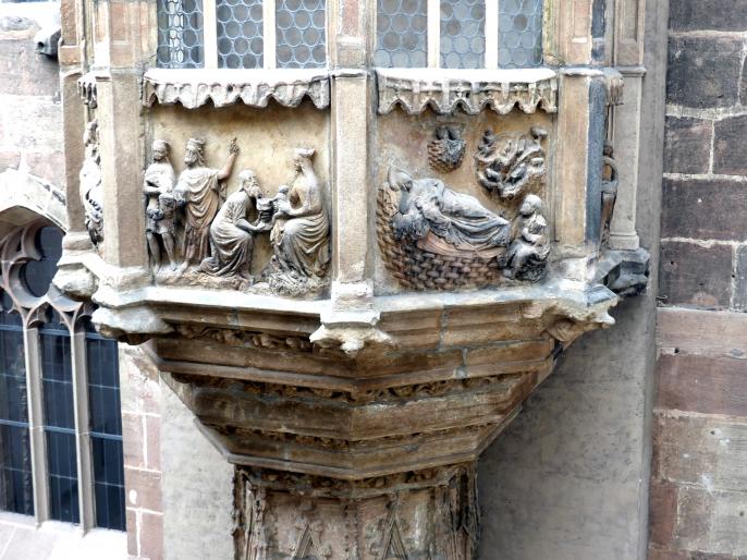 Chörlein des Sebalder Pfarrhofs, Nürnberg, Kirche St. Sebald, jetzt Nürnberg, Germanisches Nationalmuseum, Saal 30, um 1370, Bild 5/6