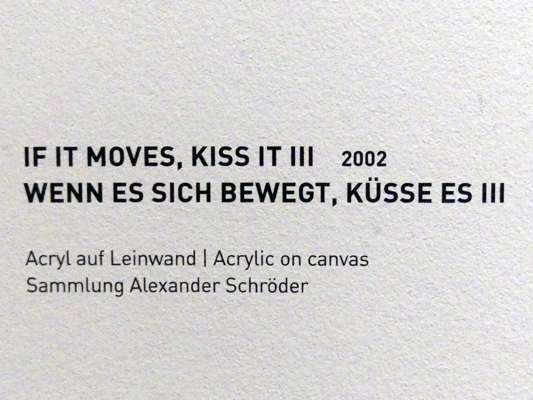 Lucy McKenzie (1997–2019), Wenn es sich bewegt, küsse es III, München, Museum Brandhorst, Ausstellung "Lucy McKenzie - Prime Suspect" vom 10.09.2020 - 21.02.2021, Saal -1.4, 2002, Bild 2/2