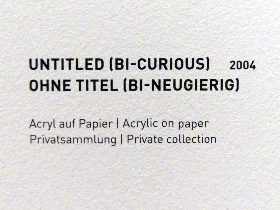 Lucy McKenzie (1997–2019), Ohne Titel (Bi-neugierig), München, Museum Brandhorst, Ausstellung "Lucy McKenzie - Prime Suspect" vom 10.09.2020 - 21.02.2021, Saal -1.5, 2004, Bild 2/2