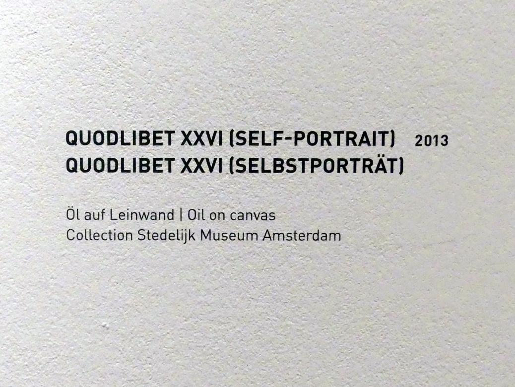 Lucy McKenzie (1997–2019), Quodlibet XXVI (Selbstporträt), München, Museum Brandhorst, Ausstellung "Lucy McKenzie - Prime Suspect" vom 10.09.2020 - 21.02.2021, Saal -1.6, 2013, Bild 2/2