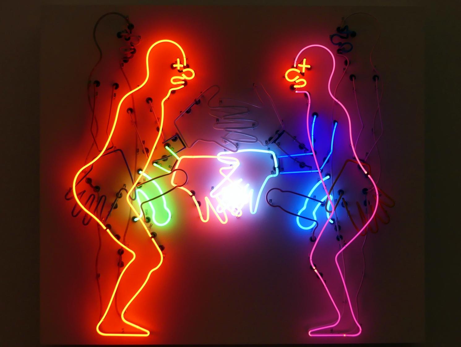 Bruce Nauman (1966–1986), Böser Clown willkommen, München, Museum Brandhorst, Saal 0.5, 1985, Bild 10/12
