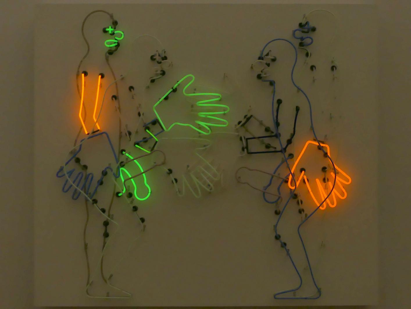 Bruce Nauman (1966–1986), Böser Clown willkommen, München, Museum Brandhorst, Saal 0.5, 1985, Bild 11/12