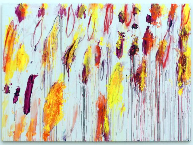 Cy Twombly (1953–2011), Lepanto I-XII, München, Museum Brandhorst, Saal 1.2, 2001, Bild 5/15