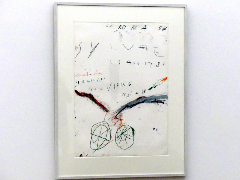 Cy Twombly (1953–2011), Ohne Titel (Rom), München, Museum Brandhorst, Saal 1.3, 1983, Bild 1/2