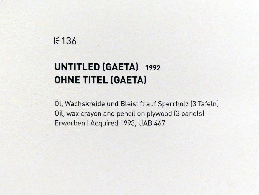 Cy Twombly (1953–2011), Ohne Titel (Gaeta), München, Museum Brandhorst, Saal 1.3, 1992, Bild 2/2