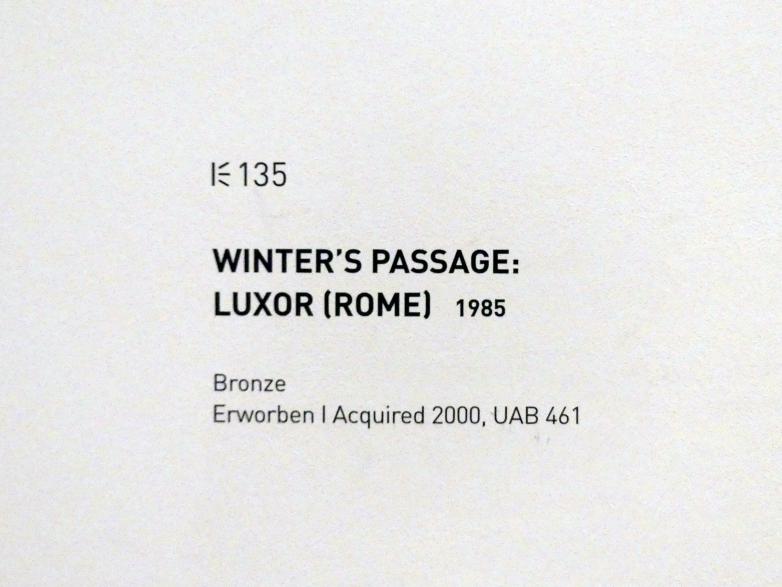 Cy Twombly (1953–2011), Winterpassage: Luxor (Rome), München, Museum Brandhorst, Saal 1.3, 1985, Bild 4/5