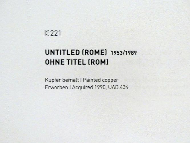 Cy Twombly (1953–2011), Ohne Titel (Rom), München, Museum Brandhorst, Saal 1.6, 1953, Bild 3/4