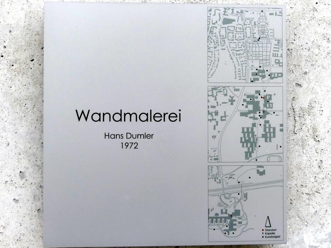 Hans Dumler (1974), Malerei auf Beton, Regensburg, Universität, 1974, Bild 6/6