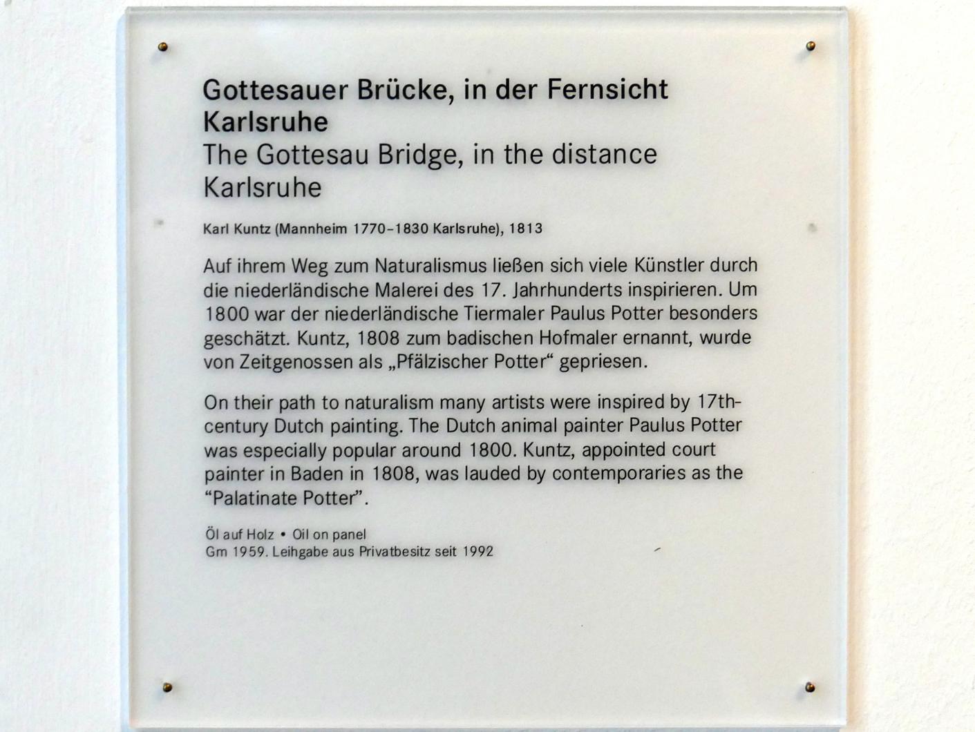 Carl Kuntz (1813), Gottsauer Brücke, in der Fernsicht, Nürnberg, Germanisches Nationalmuseum, 19. Jahrhundert - 2, 1813, Bild 2/2