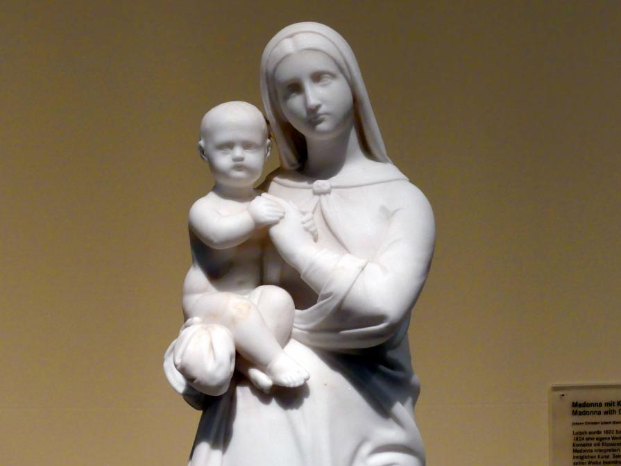 Johann Christian Lotsch (1849), Madonna mit Kind, Nürnberg, Germanisches Nationalmuseum, 19. Jahrhundert - 3, 1849, Bild 3/4
