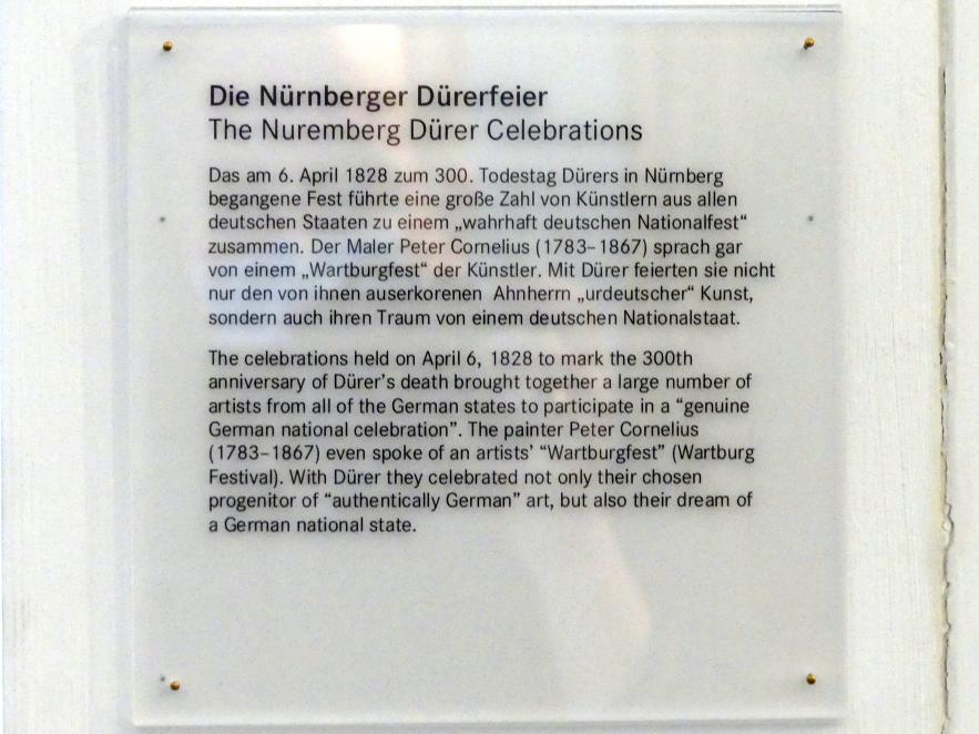Joseph Sauterleute (1829), Porträt Albrecht Dürers und Darstellungen aus seinem Leben, Nürnberg, Germanisches Nationalmuseum, 19. Jahrhundert - 12, 1829–1830, Bild 3/3