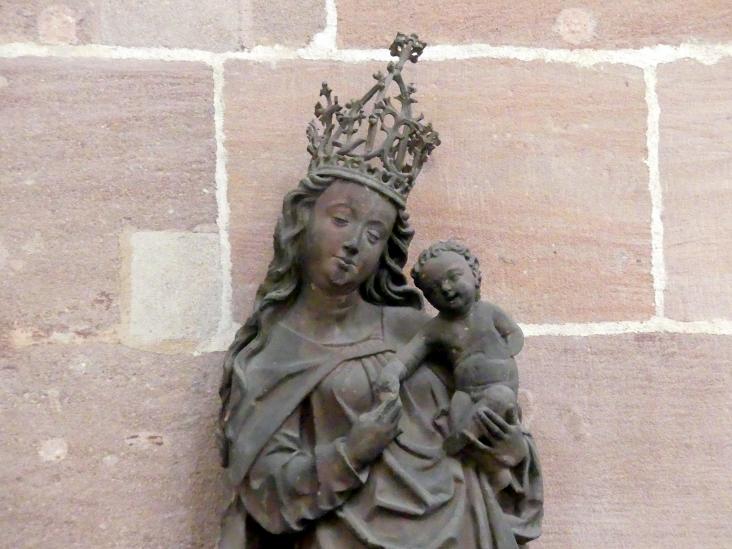 Muttergottes, Nürnberg, ehem. Benediktinerkloster, jetzt Nürnberg, Germanisches Nationalmuseum, Saal 32, um 1480–1485, Bild 2/3