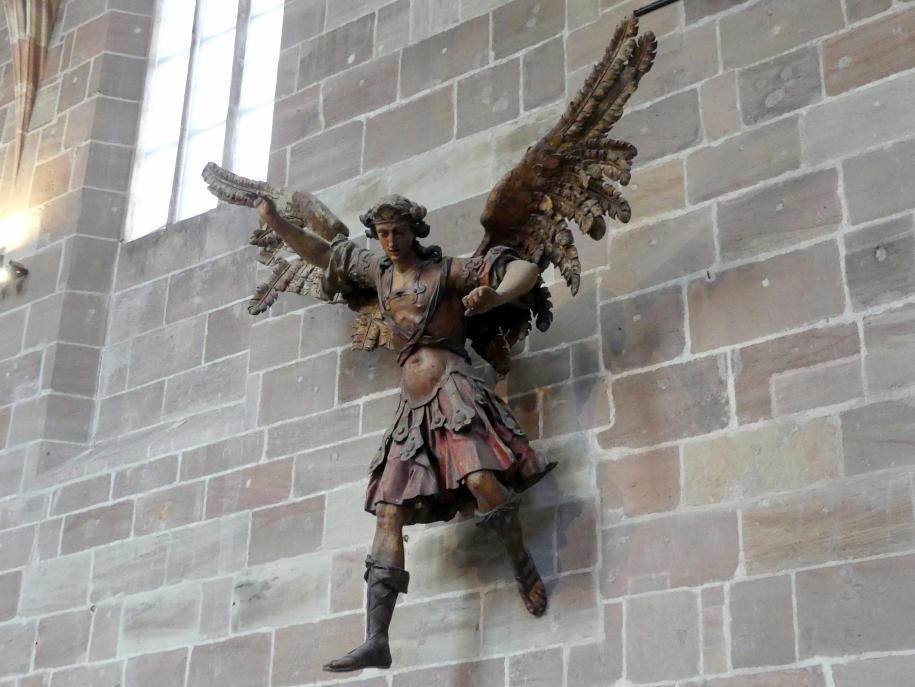 Erzengel Michael, Nürnberg, Germanisches Nationalmuseum, Saal 32, um 1750, Bild 2/5