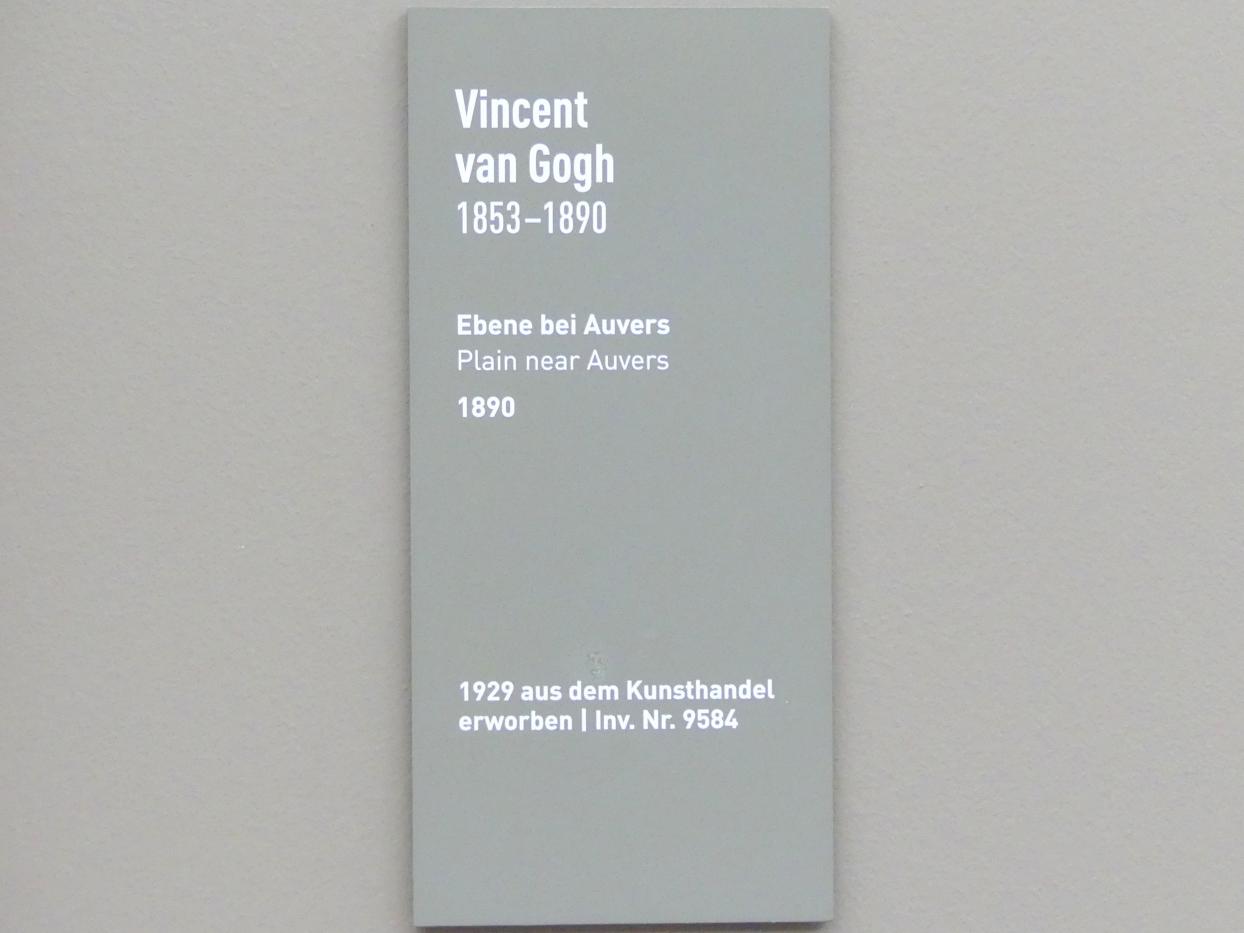 Vincent van Gogh (1882–1890), Ebene bei Auvers, München, Neue Pinakothek in der Alten Pinakothek, Saal III, 1890, Bild 2/2