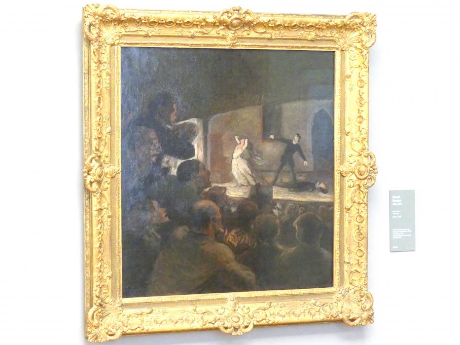 Honoré Daumier (1840–1868), Das Drama, München, Neue Pinakothek in der Alten Pinakothek, Kabinett 2, um 1860, Bild 1/2