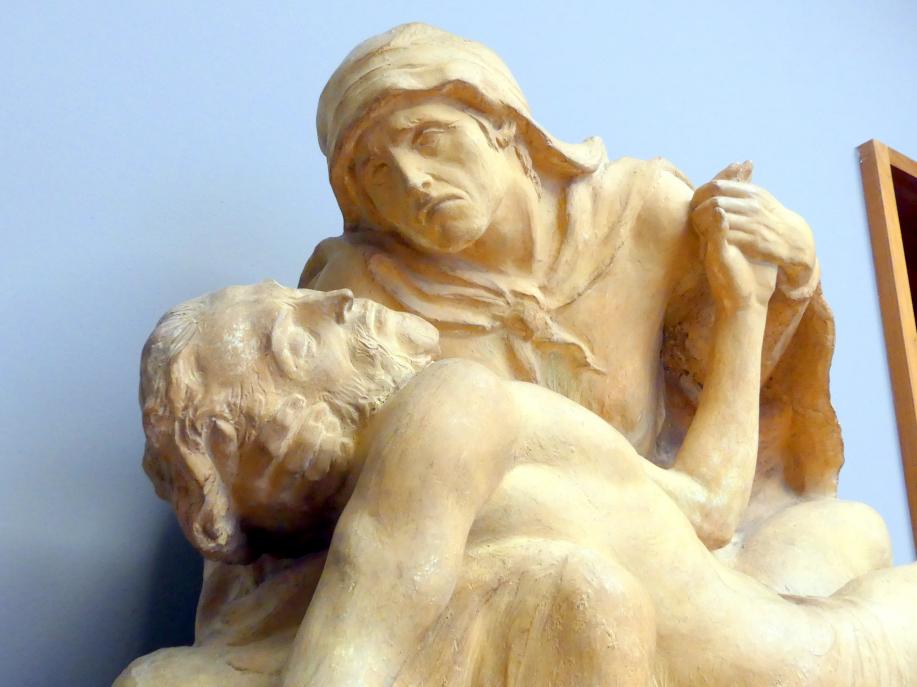 Adolf von Hildebrand (1871–1916), Pietà (Modell für die Figurengruppe im Mausoleum der Familie Götz Martius in Kiel), München, Neue Pinakothek in der Alten Pinakothek, Kabinett 3, um 1915–1918, Bild 2/5