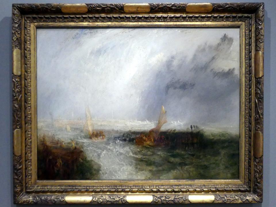 William Turner (Joseph Mallord William Turner) (1801–1845), Ostende, München, Neue Pinakothek in der Alten Pinakothek, Saal IIc, 1844