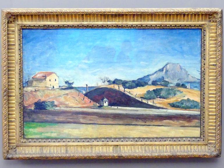 Paul Cézanne (1866–1906), Der Bahndurchstich, München, Neue Pinakothek in der Alten Pinakothek, Saal II, um 1870