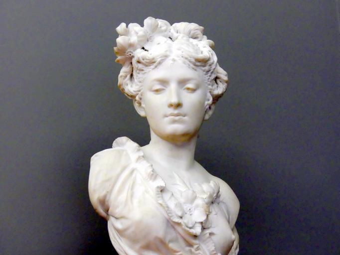 Albert-Ernest Carrier-Belleuse (1863–1875), Flora, München, Neue Pinakothek in der Alten Pinakothek, Saal II, um 1870–1880, Bild 3/4