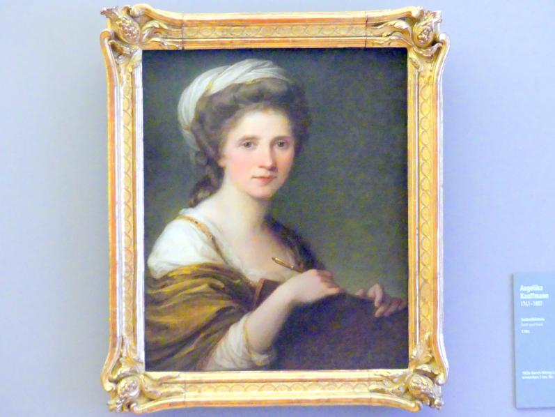 Angelika Kauffmann (1760–1798), Selbstbildnis, München, Neue Pinakothek in der Alten Pinakothek, Saal IIa, 1784