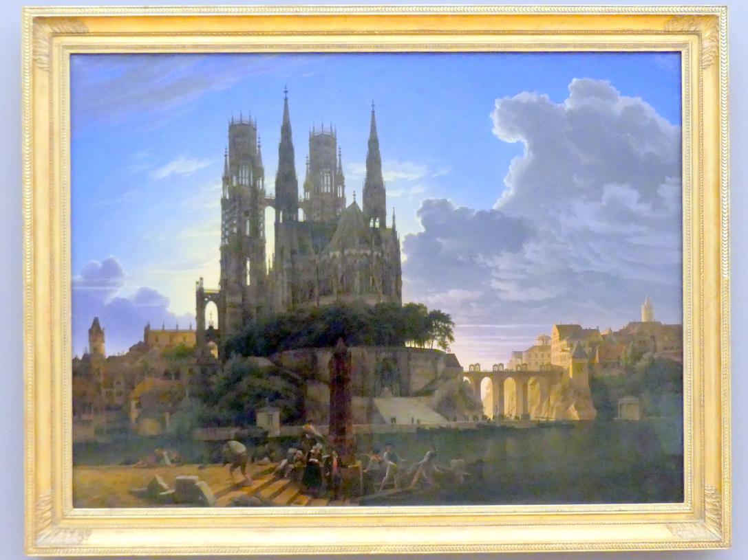 Karl Friedrich Schinkel (1809–1830): Dom über einer Stadt (Kopie von Karl Eduard Biermann), um 1830