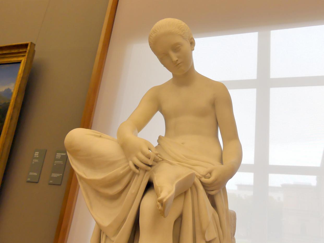 Rudolf (Ridolfo) Schadow (1817–1820), Die Sandalenbinderin, München, Neue Pinakothek in der Alten Pinakothek, Saal I, 1817, Bild 3/5
