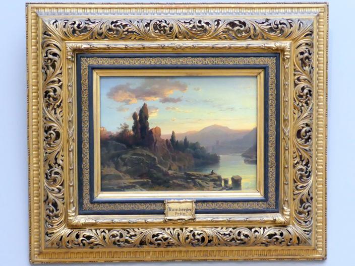 Fritz Bamberger (1862–1868), Die Brücke von San Martin bei Toledo, München, Neue Pinakothek in der Sammlung Schack, Saal 18, um 1860–1865, Bild 1/2