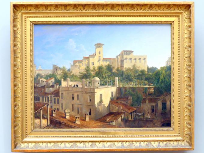 Domenico Quaglio (1819–1831), Blick auf die Villa Malta in Rom, München, Neue Pinakothek in der Sammlung Schack, Saal 19, 1830