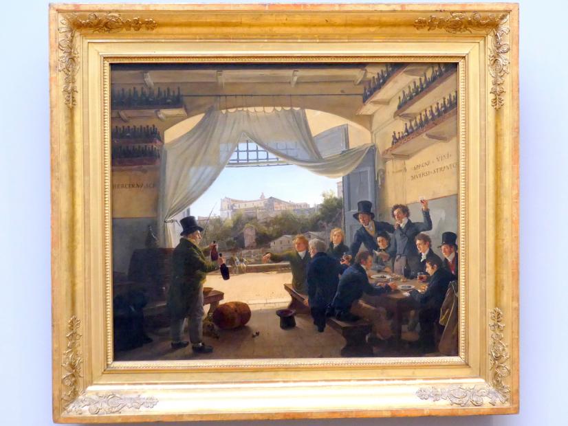 Franz Ludwig Catel (1818–1852), Kronprinz Ludwig in der Spanischen Weinschänke zu Rom, München, Neue Pinakothek in der Sammlung Schack, Saal 19, 1824