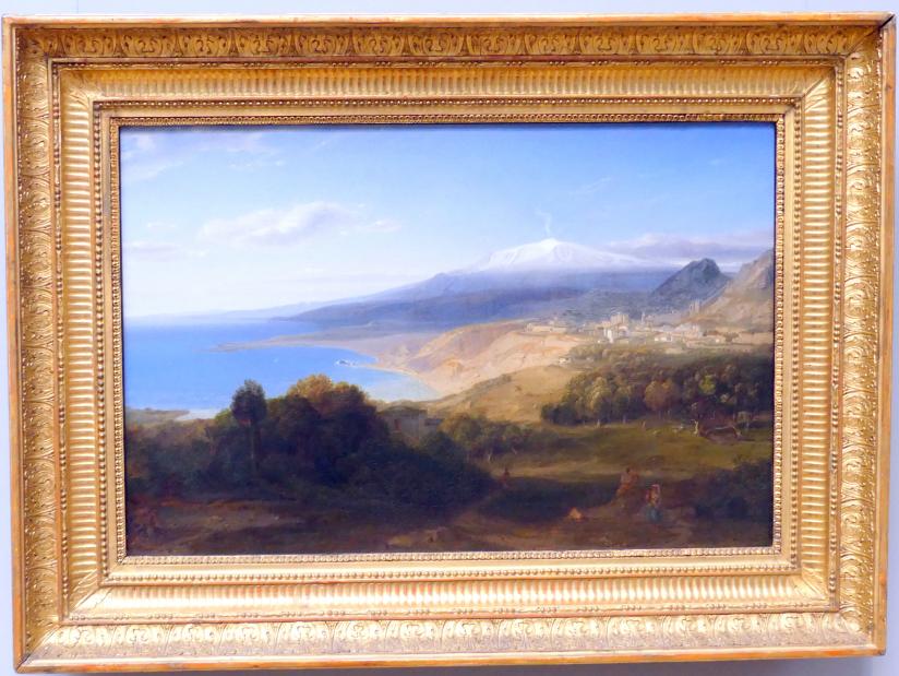Carl Rottmann (1823–1849), Taormina mit dem Ätna, München, Neue Pinakothek in der Sammlung Schack, Saal 20, um 1829