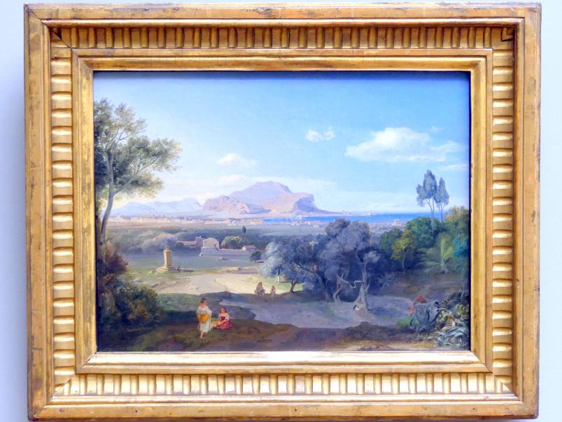 Carl Rottmann (1823–1849): Palermo mit dem Monte Pellegrino, um 1832
