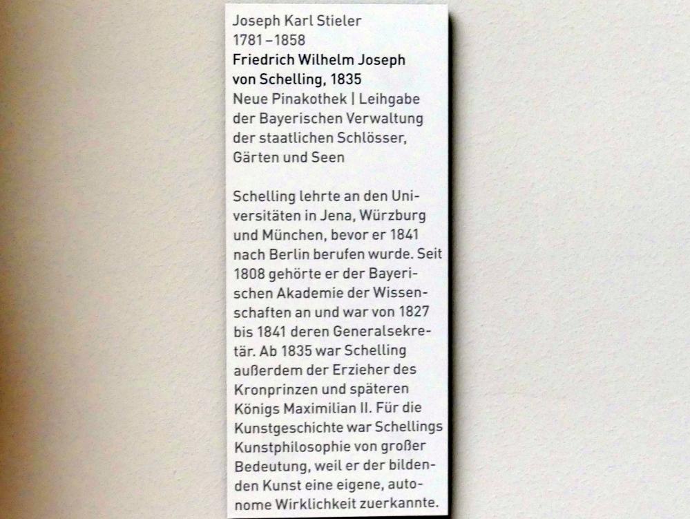 Joseph Karl Stieler (1819–1856), Friedrich Wilhelm Joseph von Schelling, München, Neue Pinakothek in der Sammlung Schack, Saal 20, 1835, Bild 2/2