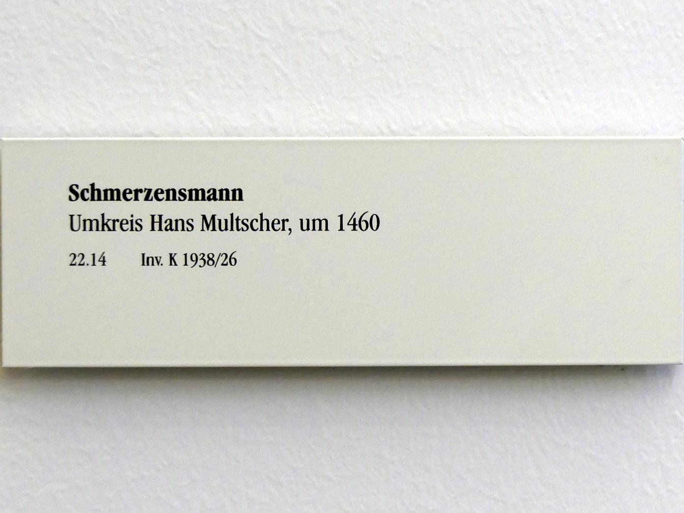 Hans Multscher (Umkreis) (1435–1465), Schmerzensmann, Regensburg, Historisches Museum, um 1460, Bild 2/2