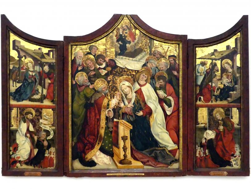 Marienretabel, Benediktbeuren, ehem. Benediktinerabtei, jetzt Salesianerkloster, jetzt Regensburg, Historisches Museum, 1510