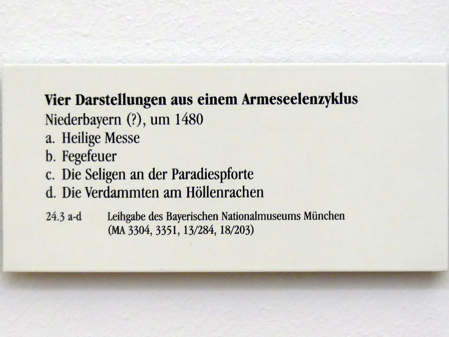 Die Verdammten am Höllenrachen, Regensburg, Historisches Museum, um 1480, Bild 2/2