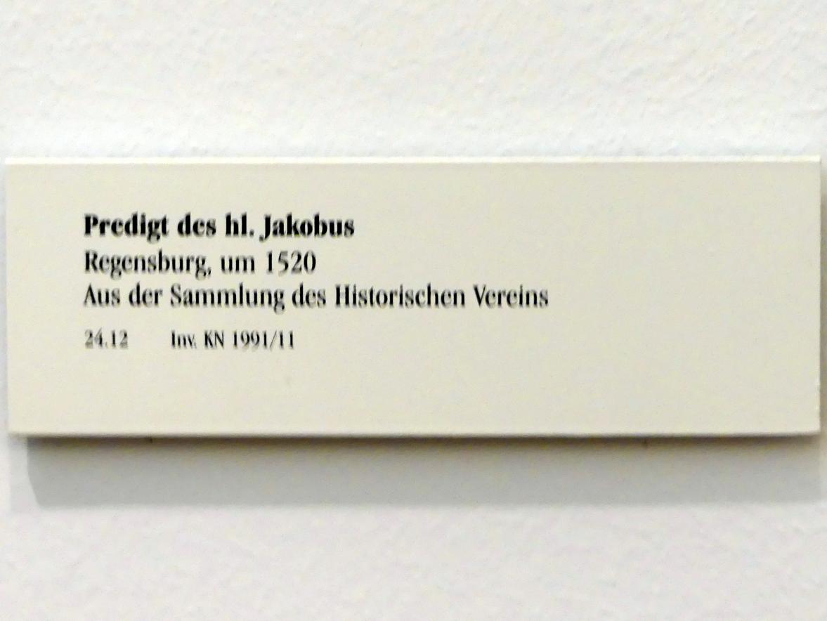 Predigt des hl. Jakobus, Regensburg, Historisches Museum, um 1520, Bild 2/2