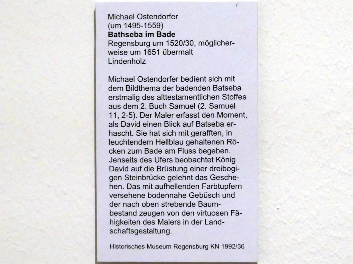 Michael Ostendorfer (1520–1552), Bathseba im Bade, Regensburg, Historisches Museum, um 1520–1530, Bild 2/2