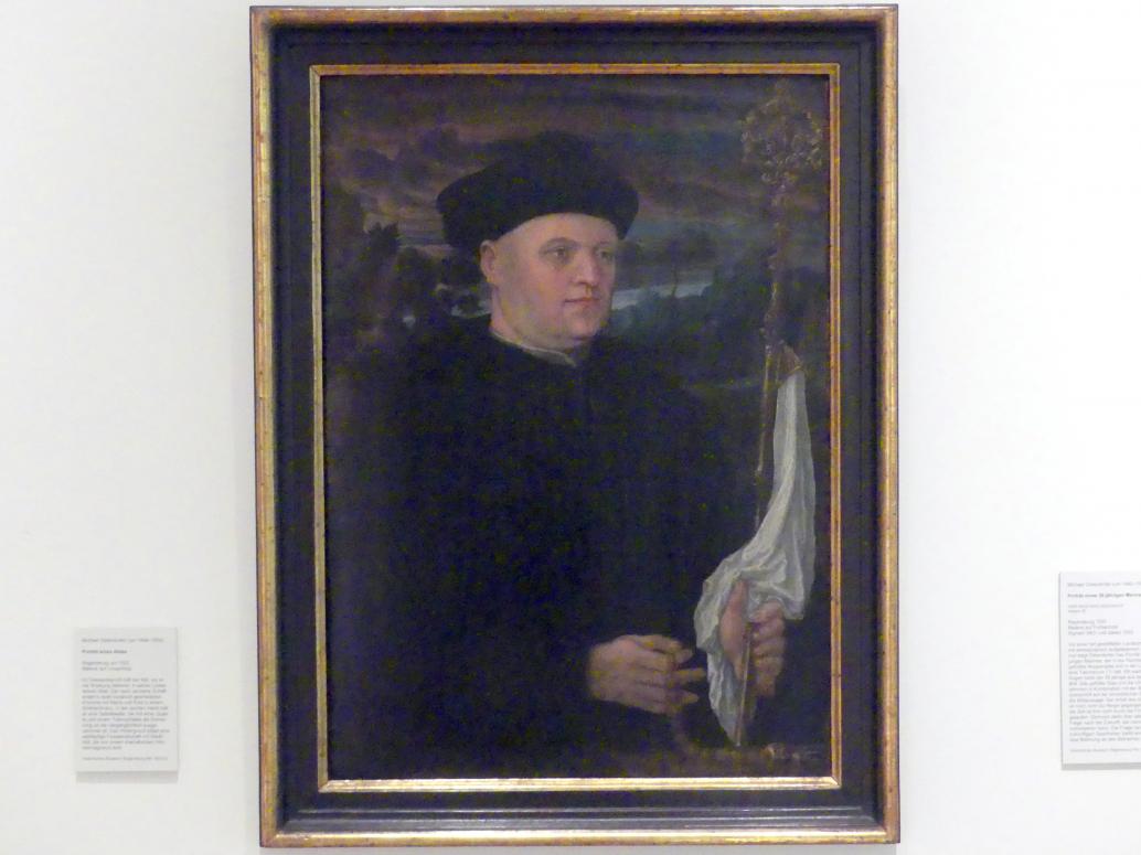 Michael Ostendorfer (1520–1552), Porträt eines Abtes, Regensburg, Historisches Museum, um 1525