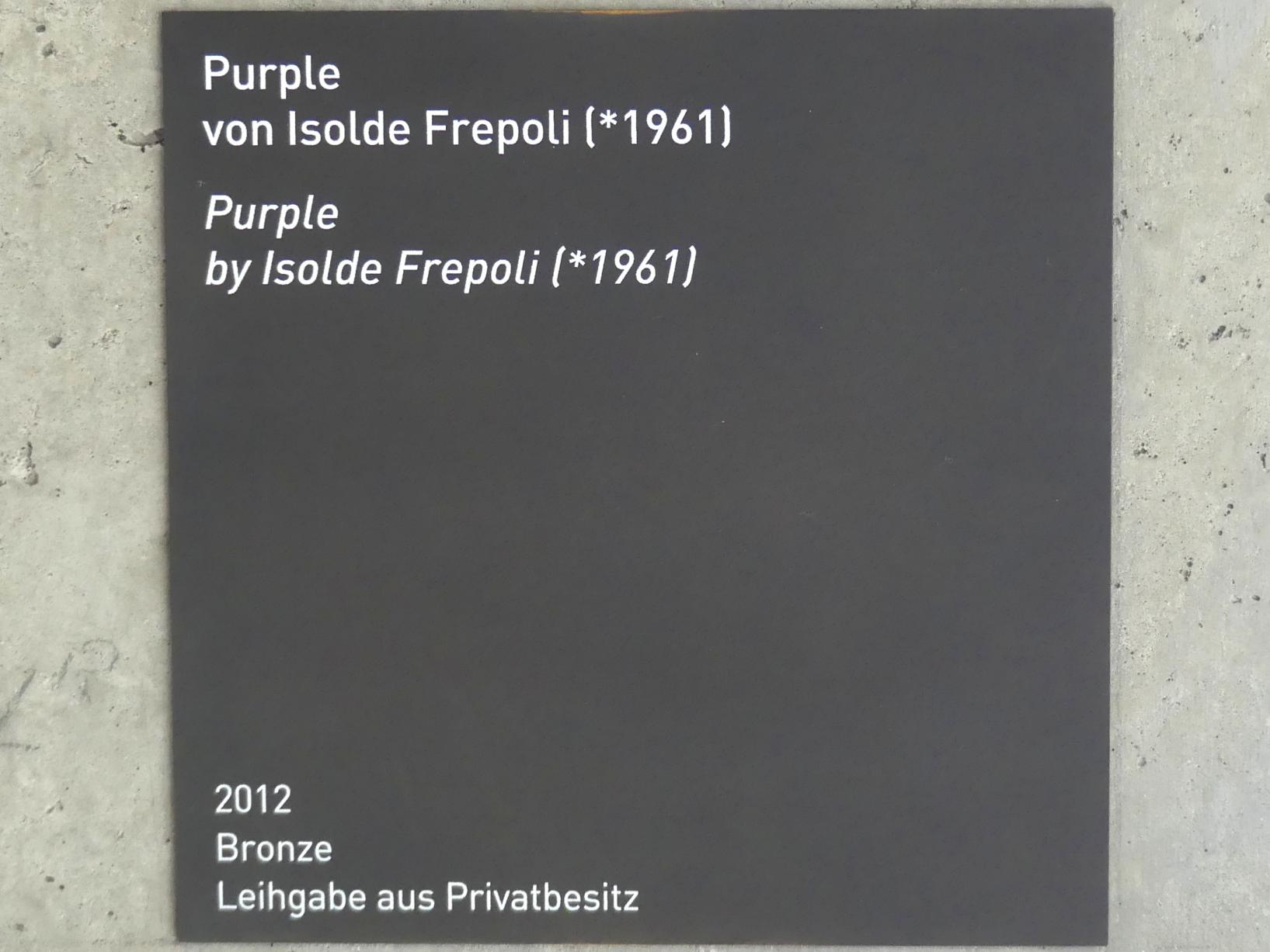 Isolde Frepoli (2012), Purple, München, Staatliches Museum Ägyptischer Kunst, 2012, Bild 6/6
