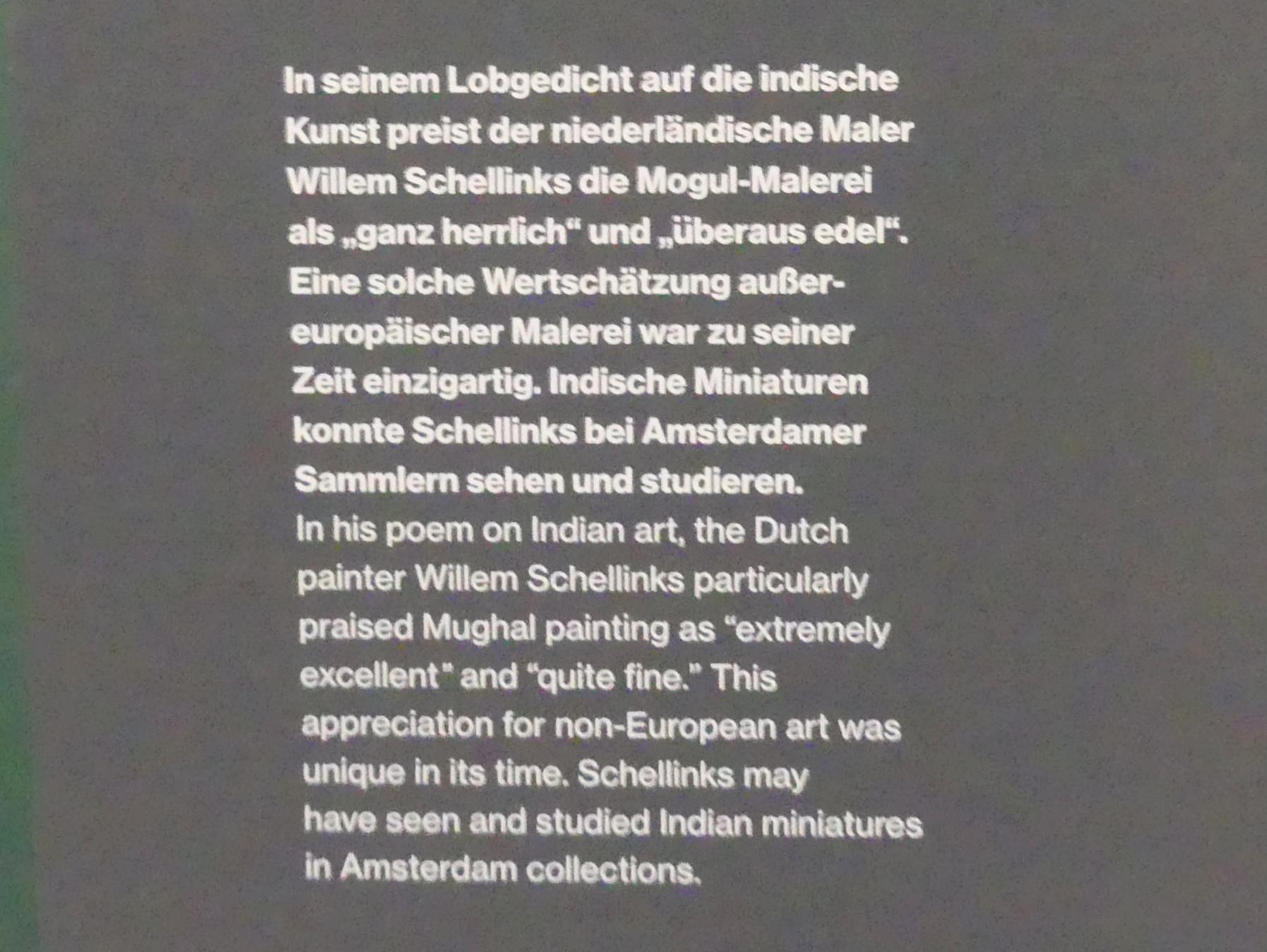 Willem Schellinks (1657–1667), Op de schilder-konst der Benjanen, Potsdam, Museum Barberini, Ausstellung "Rembrandts Orient" vom 13.03.-27.06.2021, Saal A5, 1657, Bild 3/4