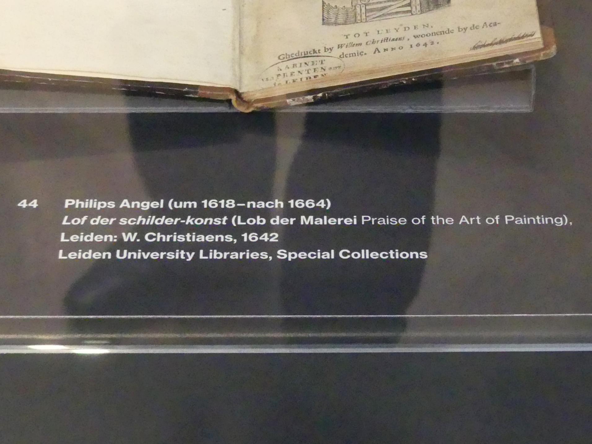 Philips Angel (1637–1650), Lof der schilder-konst, Potsdam, Museum Barberini, Ausstellung "Rembrandts Orient" vom 13.03.-27.06.2021, Saal A5a, 1642, Bild 2/3