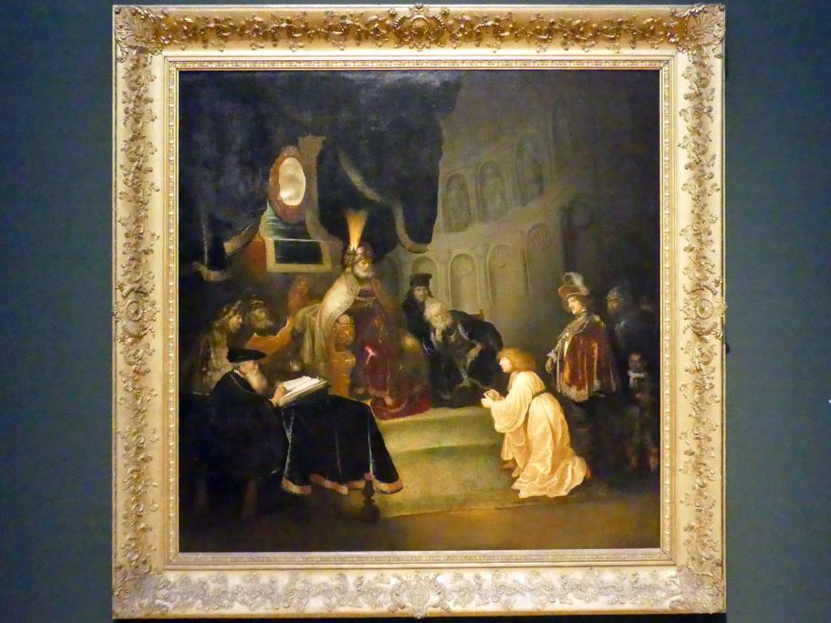 Salomon Koninck (1643–1649), Daniel vor Nebukadnezar, Potsdam, Museum Barberini, Ausstellung "Rembrandts Orient" vom 13.03.-27.06.2021, Saal A5a, um 1630–1656