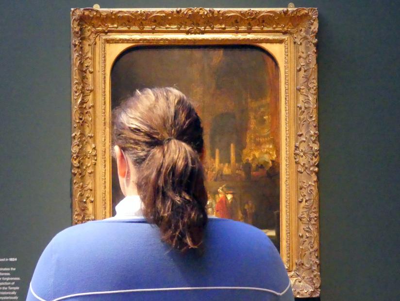 Rembrandt (Rembrandt Harmenszoon van Rijn) (1627–1669), Christus und die Ehebrecherin, Potsdam, Museum Barberini, Ausstellung "Rembrandts Orient" vom 13.03.-27.06.2021, Saal A5a, 1644, Bild 2/3