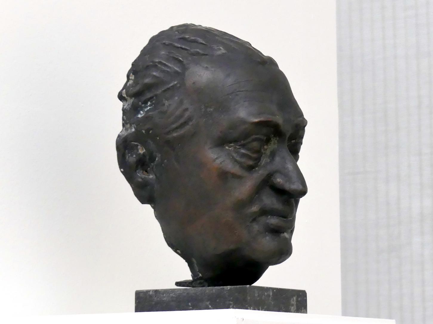 Walter Ritter (1951), Porträt Wolfgang Gurlitt, Linz, Lentos Kunstmuseum Linz, Saal 1 - Restitutionen, 1951, Bild 2/3