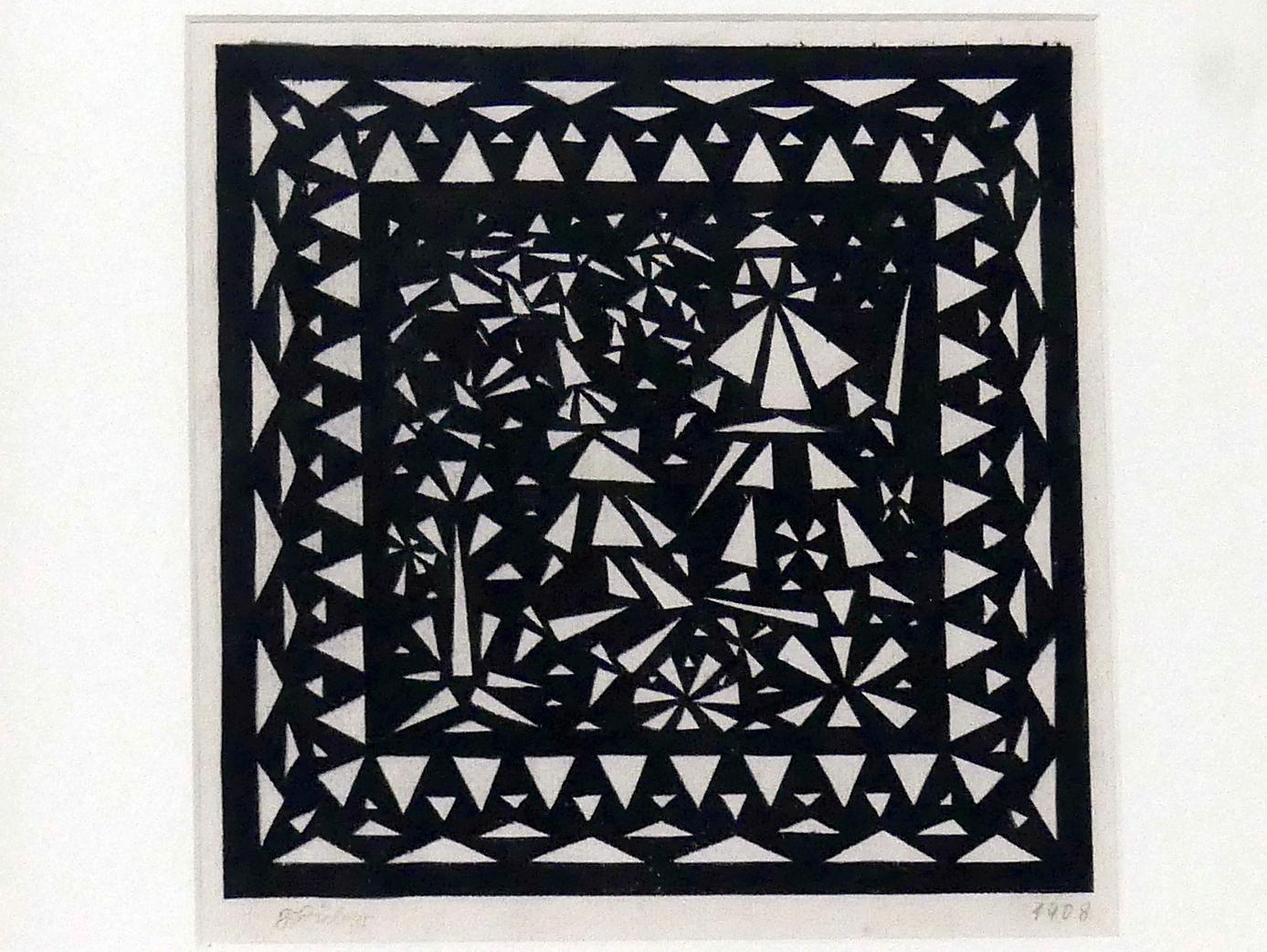 Franz von Zülow (1907–1909), Ritterschlag, Linz, Lentos Kunstmuseum Linz, Saal 2 - Wien um 1900, 1908, Bild 2/3