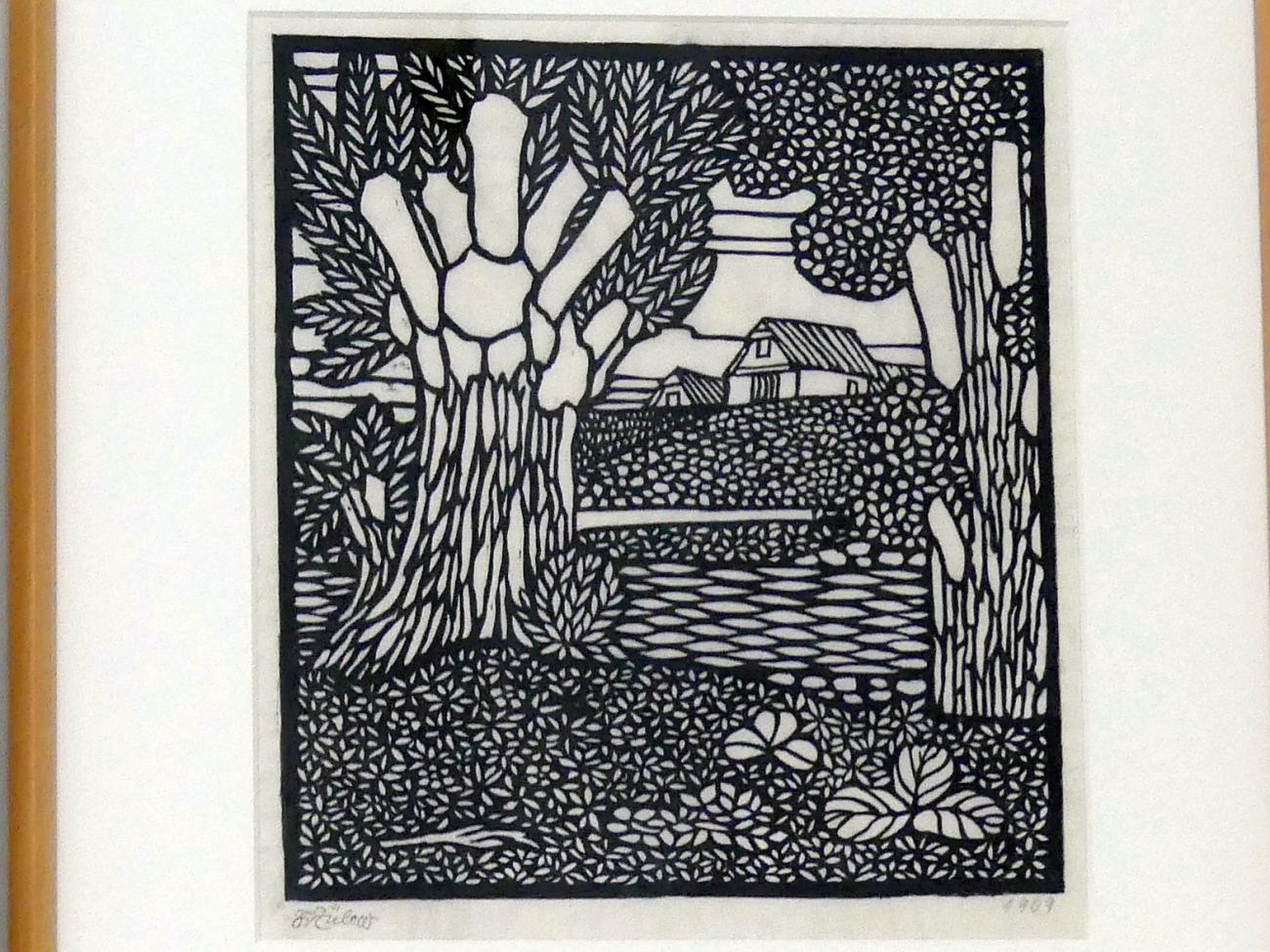 Franz von Zülow (1907–1909), Der Fluss Pulkau bei Haugsdorf, Linz, Lentos Kunstmuseum Linz, Saal 2 - Wien um 1900, 1909, Bild 2/3