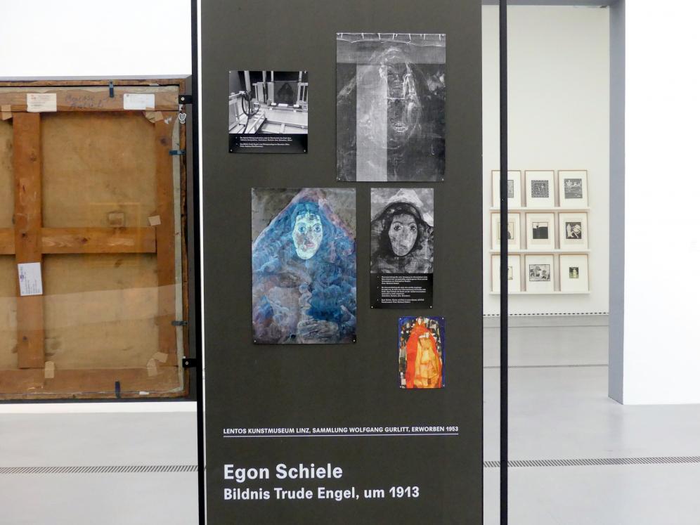 Egon Schiele (1908–1918), Bildnis Trude Engel, Linz, Lentos Kunstmuseum Linz, Saal 3 - Wege zur Abstraktion, um 1913, Bild 7/12