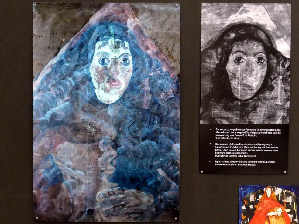 Egon Schiele (1908–1918), Bildnis Trude Engel, Linz, Lentos Kunstmuseum Linz, Saal 3 - Wege zur Abstraktion, um 1913, Bild 10/12