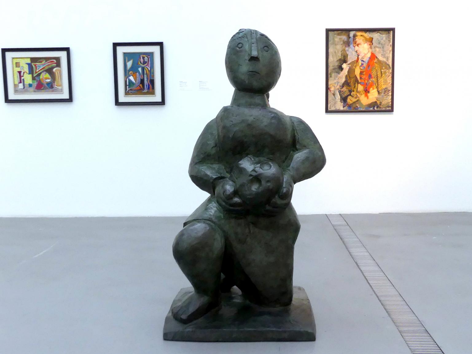 Baltasar Lobo (1942–1952), Femme à la tête de mort, Linz, Lentos Kunstmuseum Linz, Saal 6 - Nationalsozialistische Propaganda, "Entartete Kunst" und Exil, 1942